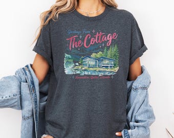 The Coming to the Cottage Smut Romance Shirt for bookworms and series fans, hockey player romance