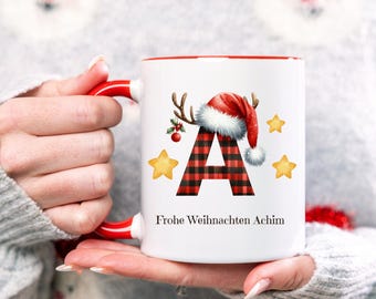 Personalized mug for Christmas, name mug as a Christmas gift, Merry Christmas, gift for friends and family