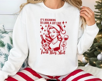 Funny retro Christmas T-shirt, vintage Christmas shirt, humorous holiday design for gifting