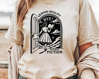 Leaving Reality Bookworm T-shirt in comfort colors