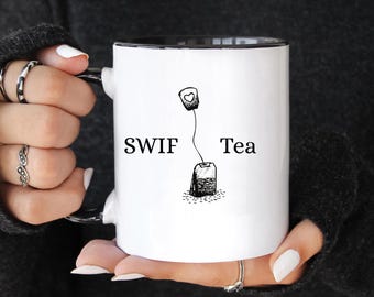 Swif Tea Mug for Music Fans Gift Two-Tone Mug