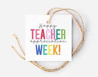 Teacher Appreciation Week Tag Printable Teacher Tag for School Staff Appreciation Tag for Teacher Thank You Tag for Teacher Aid Gift Tag
