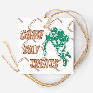 Football Game Day Treat Tag, Football Team Snack Tag, Good Luck Football Tag, Team Treat Tag for Football, Football Candy Tag, Teammate Tag