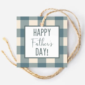 Happy Father's Day Tag, Party Favor Tag für den Vatertag, Tags für Väter, Keks Vatertag Geschenkanhänger, Goodie Leckerli Anhänger für Väter, Candy Tag