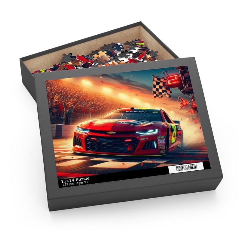 252 Piece Racing Themed Puzzle Perfect Gift for Car Enthusiasts, Family ...