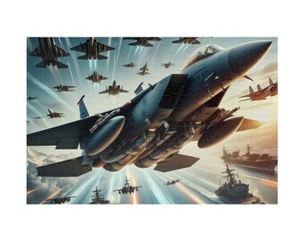 1014-teiliges Puzzle zum Thema Luftfahrt - Perfekt für Enthusiasten, Familienspaß, Geschenke und Feiern, Flugzeugliebhaber, Militär