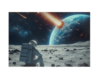 Astronaut Puzzle, Cosmic Space Scene, 1014 Piece Family Game