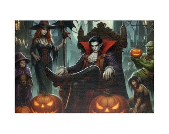 Halloween Puzzle Collection 1014-Piece Jigsaw for Family Fun, Spooky Nights, Horror Lovers, Unique Gifts, Holiday [...]