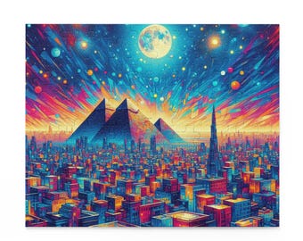 Lebendiges Puzzle zur Entspannung 120 Teile, Wohnkultur, lustige Herausforderungen, Geschenk für Puzzle-Liebhaber, Kunst und Achtsamkeits-Aktivitäten