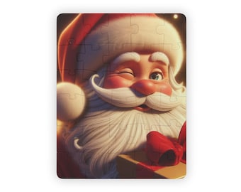 30 Piece Winking Santa Claus Kids Puzzle