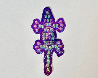 Glitter Lizard Sticker - Y2K Beaded Style, Waterproof Vinyl