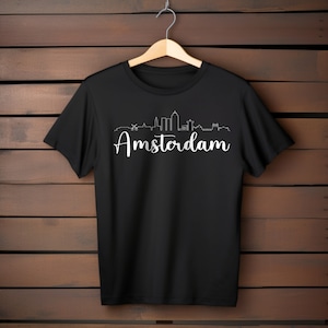 Amsterdam T-Shirt, Amsterdam City T-Shirt, Vacation T-Shirt, Amsterdam, Amsterdam Shirts For Gift, Amsterdam Gifts