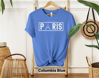 Paris T-Shirt, Paris City TShirt, Vacation Tee, Paris,Paris Shirts, Paris Gift, Eiffel Tower, Travel T shirt, France Shirt, Fashion t shirt
