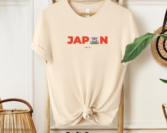 Camiseta de Japón, souvenir de Japón, camiseta de viaje a Japón, camiseta de viaje, camiseta de moda, regalo de Japón, camiseta de aeropuerto, regalo de Asia, aventura, moda