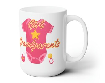Grandma/Grandpa Names Mug: 15oz Ceramic Grandparent Gift