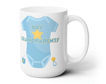 Grandpa Names 15oz Ceramic Mug - Baby Shower Gift