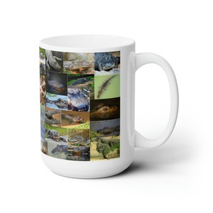 Alligator and Crocodiles Coffee Mug Ceramic Mug 15oz - Animal Lovers - Crocs - Alligators - Animal Mugs - Animals Gift - Gifts for Him