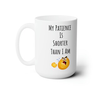 Small People Gifts Ceramic Mug 15oz - Gifts for Small People - Humorous Quotes - Cute Gift Mugs - Emoji Gifts - Funny Sayings - Friend Gifts