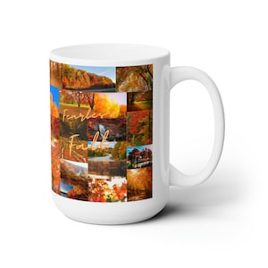 Fall Autumn Coffee Ceramic Mug 15oz - Fall Mug - Autumn Mug - Mugs - Gifts - Fearless Fall Time - Teacher Gifts - Friend Gifts - Coffee Mug