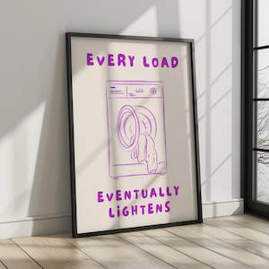 Laundry Room Print | Funny Wall Art Poster | Wash Room Decor | Trendy House Poster | Housewarming Gift | Inspirational Laundry Poster