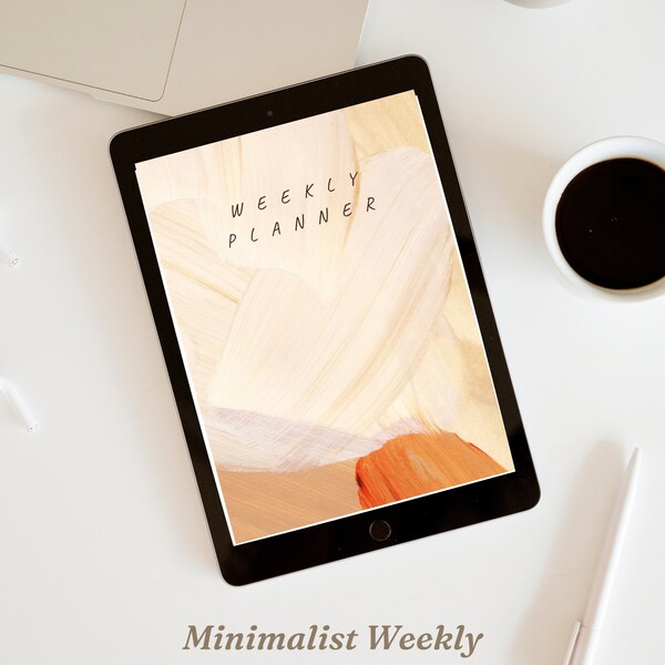 Printable and Digital Weekly Planner, Bullet Journal, Weekly Planner, Digital Planner, A4, US letter sized Weekly Planner, Minimalistic