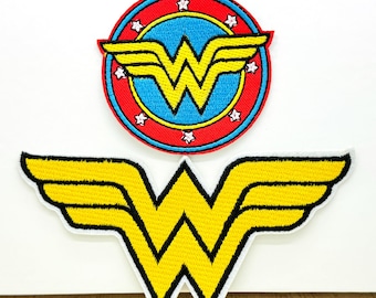 Parche termoadhesivo de Super Woman para Halloween, parche para disfraz de cosplay, parche bordado de superhéroe