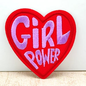 Girl Power opstrijkbare patch 2,7" Girl Power stoffen Girl Power-patch Geborduurde Girl Power-patch Girl Power-badge Super Power Girl-patch
