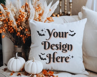 Pillow Mockup Styled Pillow Mockup Fall Mockup Throw Pillow Mockup Halloween Mockup Accent Pillow Mock ups Pillow Mock Up Blank Pillow