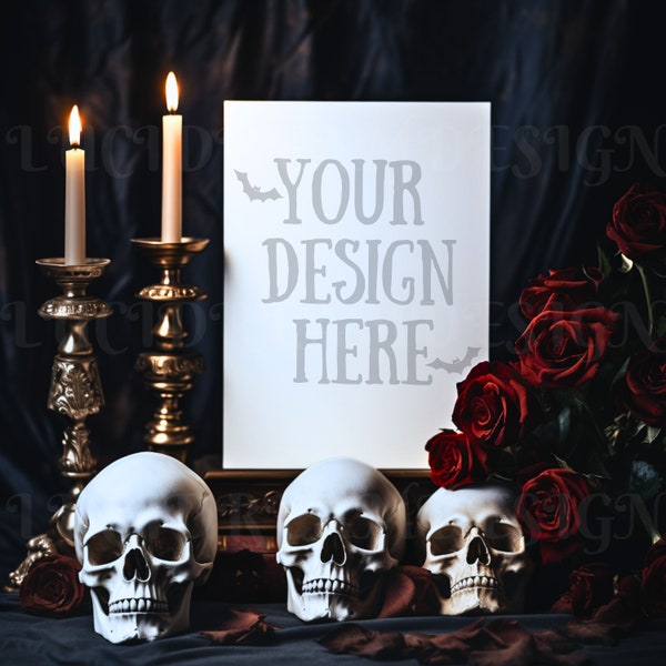 Greeting Card Mockup White Invitation Mockup Bundle Stationary Mockup Card Mock Up Bundle Canva Mockup Halloween Mockup Fall 5x7 Card Mockup