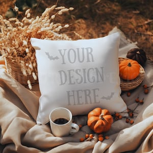 Pillow Mockup Styled Pillow Mockup Fall Mockup Throw Pillow Mockup Halloween Mockup Accent Pillow Mock ups Pillow Mock Up Blank Pillow