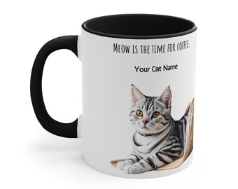 Personalized Cat Mug, Custom Cat Mug, Cat Coffee Mug, Custom Pet Mug, Name Mug, Cute Coffee Mug, Tea Mug, Cat Lover Gifts, Pet Lover Gifts