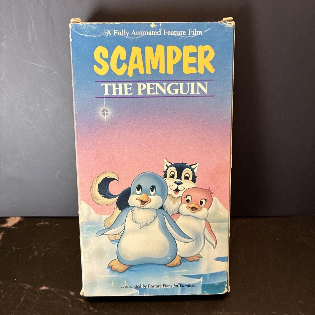 Scamper the Penguin VHS Animated Kids Movie 1992 Family Films Vintage ...
