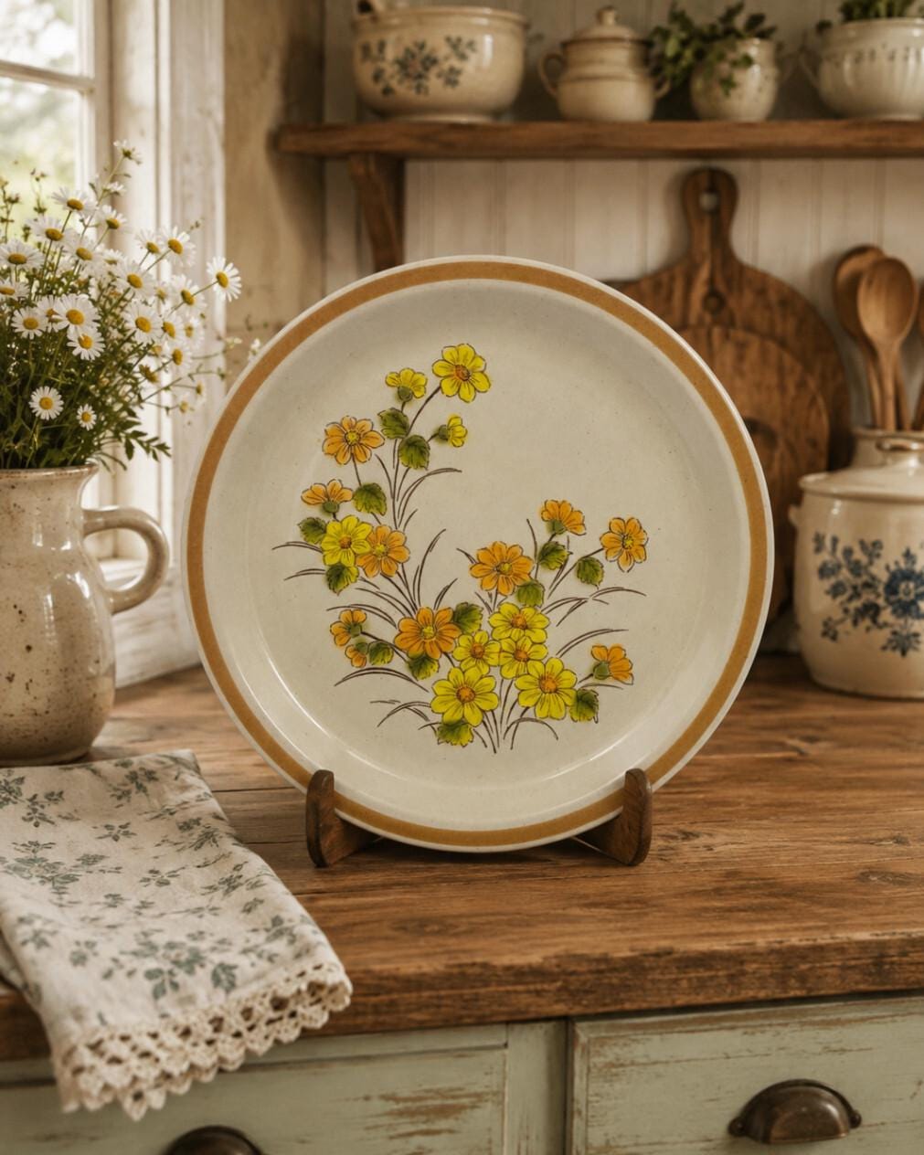Vintage Floral Japanese Stoneware - Etsy