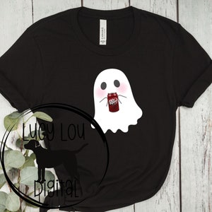 Dr. Pepper Drinking Ghost Digital Download PNG, Halloween Print, Ghost Art, Spooky Decor, Instant Download