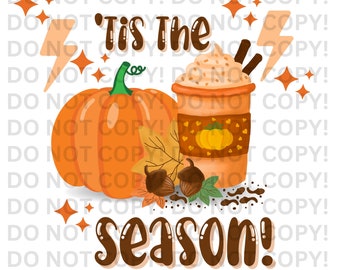 Pumpkin Spice Latte PNG: Fall Coffee Art (Digital Download)