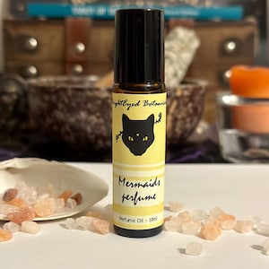 Mermaids Perfume - Perfume Oil 10ml -Roller Bottle- Coconut, Lemongrass, French Vanilla, Cedarwood, sweet and creamy