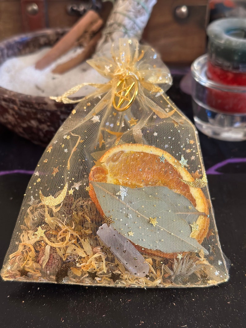 Cleansing Spell Bag Cleansing energy and mind, banishment, remove negativity image 2