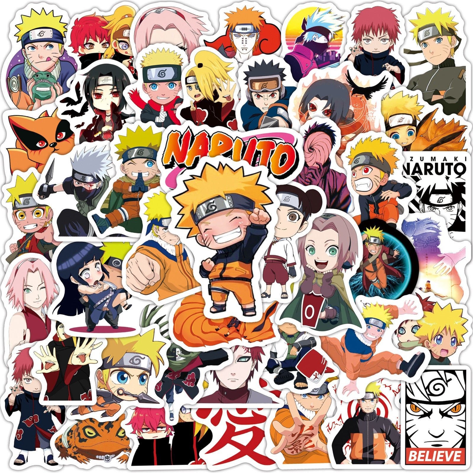 Naruto Stickers 50 PCS : : Computers
