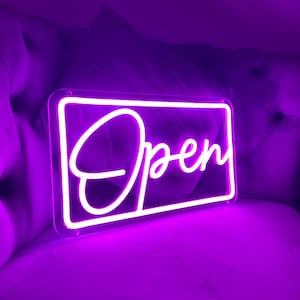 Open Neon Sign