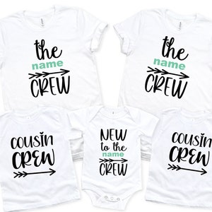 Personalized Family Crew Shirt: Custom Matching Outfits