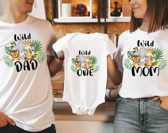 Wild One Safari Birthday Shirt: Family Matching Tee