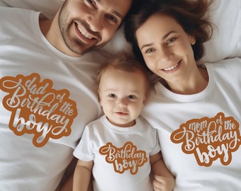 Custom Birthday Boy Shirt: Family Matching Tee