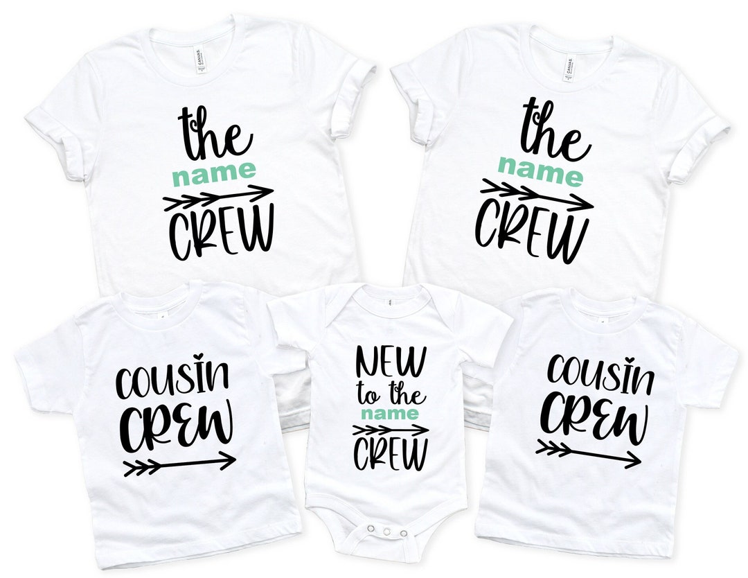 Personalized New to Crew Onesie Custom Cousin Crew Teenew to Etsy