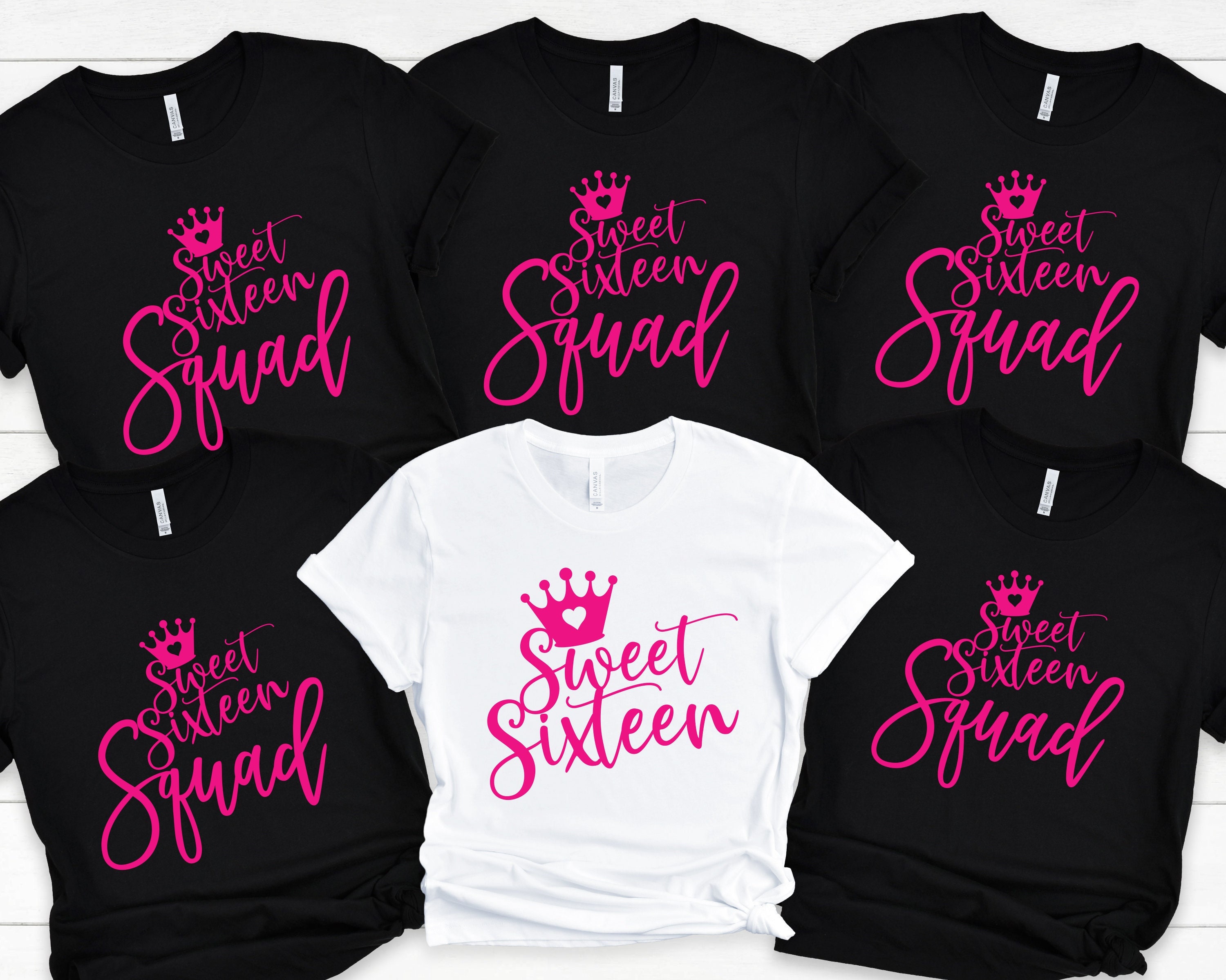 16th Birthday T Shirt - Sweet 16 Squad 16th Birthday T Shirt - Sweet 16 Squad