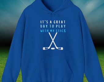 Rolig hockeytröja: "Spela med min klubba" unisextröja