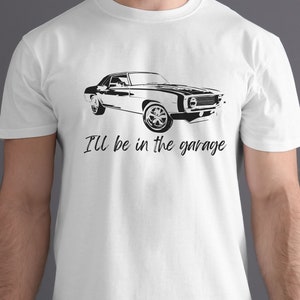 Dad Shirt, Garage Shirt, Gift for Dad, Gift For Him, Father&#39;s Day Gift, Dad Tshirt, Classic Car Tshirt, Mechanic Shirt, Car Enthusiast Shirt