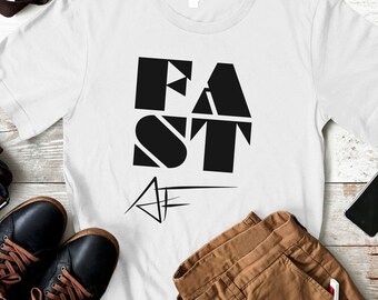 Camiseta FAST AF, camiseta Runner, camiseta Fast, presente para o pai, presente para o dia dos pais, presente para a mãe, presente para o dia das mães, presente para ele ou ela, camiseta Biker