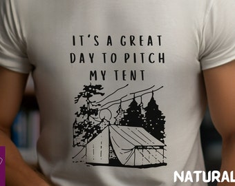 Camiseta divertida de tienda de campaña, regalo para amantes de las actividades al aire libre