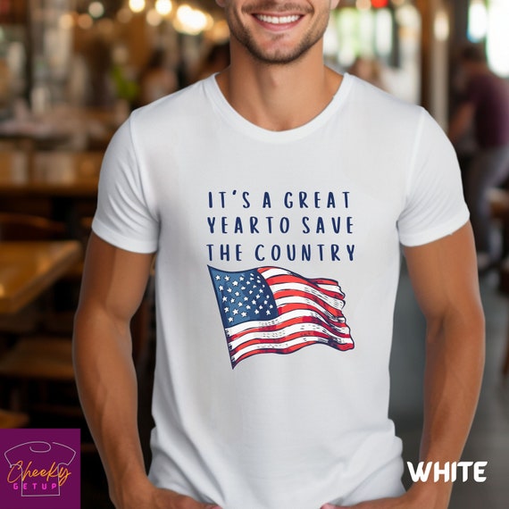Camisa electoral 2024, Trump 2024, camisa American Pride Save