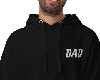 Sudadera con capucha para nuevo papá, bordado "DAD", regalo para el Día del Padre